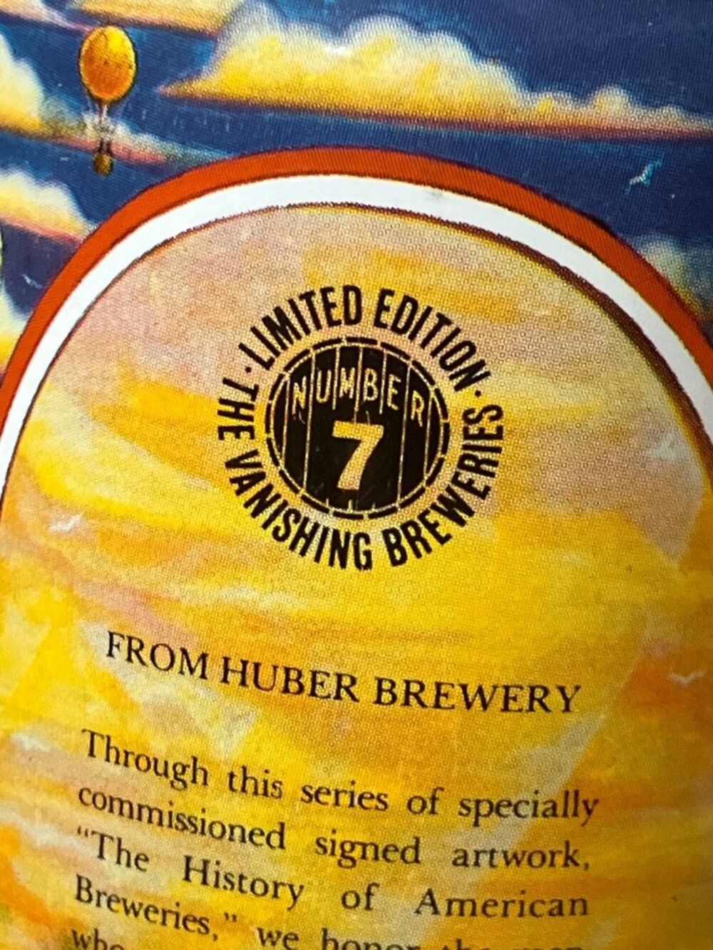 Huber Brewery LE Empty Beer Can 1978 American Brewers Historical Collection - Picture 6 of 14